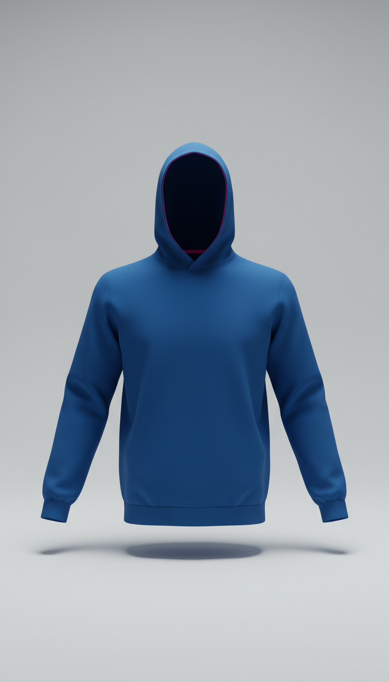 Vivid Blue Logo Hoodie
